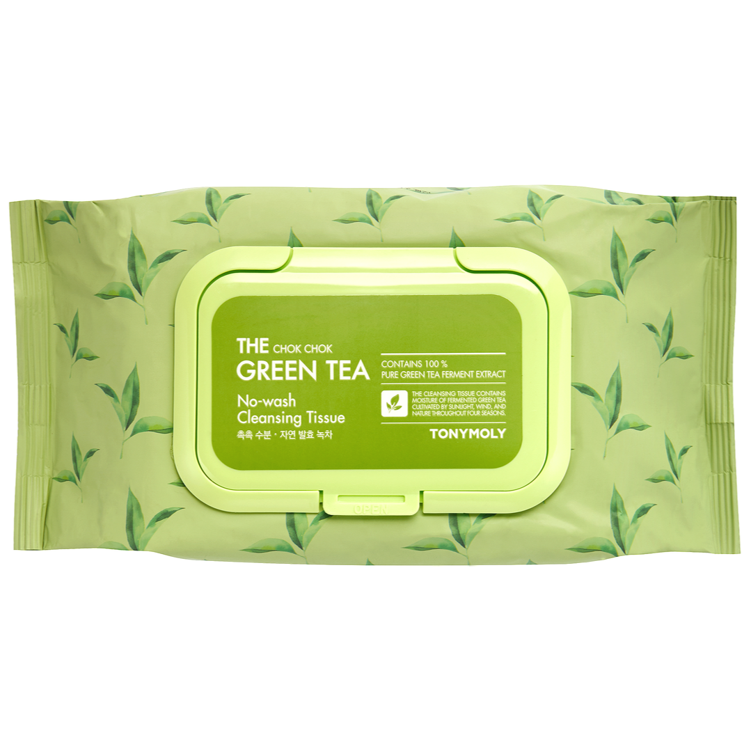 TONYMOLY The Chok Chok Green Tea No Wash Cleansing Tissue 100ea