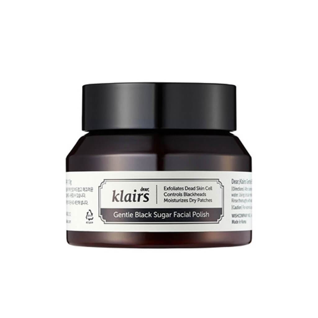 KLAIRS Sanftes Gesichtspeeling mit schwarzem Zucker, 110 g
