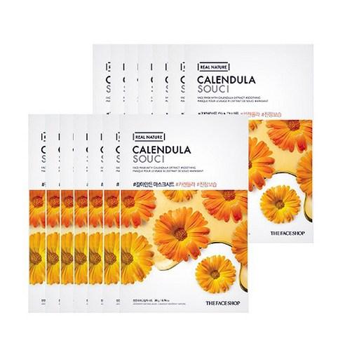 THE FACE SHOP Маска за лице Real Nature #Calendula (20 г x 10 ком.)