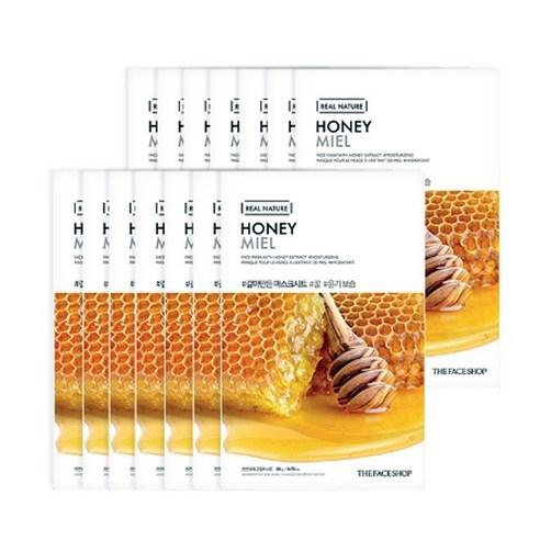 THE FACE SHOP REAL NATURE Gesichtsmaske #Honey (20 g x 10 Stück)