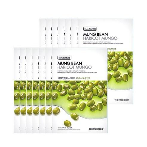 THE FACE SHOP REAL NATURE Маска за лице #Мунг пасуљ (20 г x 10 ком)