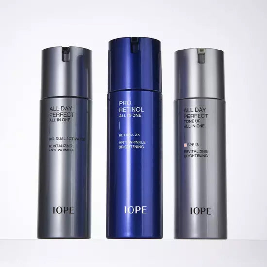 IOPE Men Pro Retinol All In One 120 ml + Reinigungsschaum