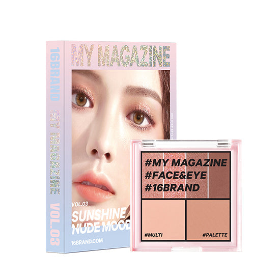 16BRAND My Magazine Shadow Palette 7,5 g (10 Farben)
