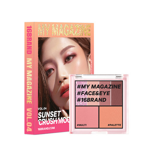 16BRAND My Magazine Shadow Palette 7,5 g (10 Farben)