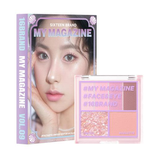 16BRAND My Magazine Shadow Palette 7,5 g (10 Farben)