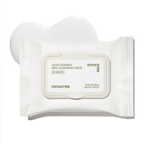innisfree Olive Vitamin E Echtes Reinigungstuch 150 g (30 Stück)