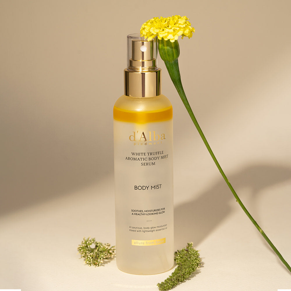 d'Alba Aromatisches Körperspray-Serum mit weißem Trüffel, 180 ml
