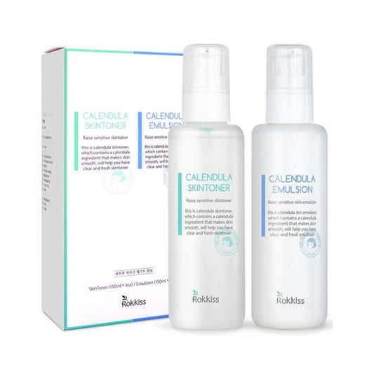 Rokkiss Calendula Hauttoner-Emulsion SET 150ml +150ml Faltenpflege