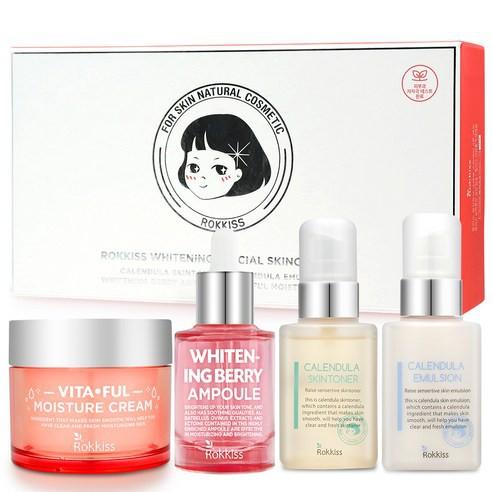 Rokkiss Whitening Spezial-Hautpflegeset 4er