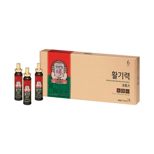 [KGC Cheong Kwan Jang] Hwal Gi Ruk Koreanischer roter Ginseng, Vital-Tonikum zur Erholung des Wohlbefindens – 20 ml x 10 Flaschen