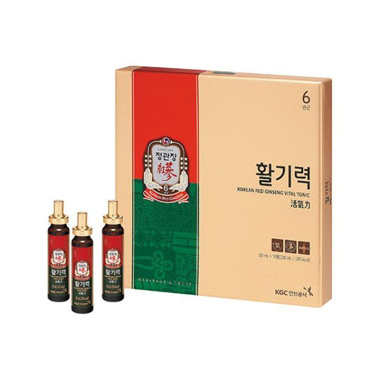 [KGC Cheong Kwan Jang] Hwal Gi Ruk Koreanischer roter Ginseng, Vital-Tonikum zur Erholung des Wohlbefindens – 20 ml x 16 Flaschen
