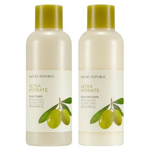 [NATURE REPUBLIC] Ultra Hydrate OLIVE Toner 180ml &amp; Emulsion 180ml SET