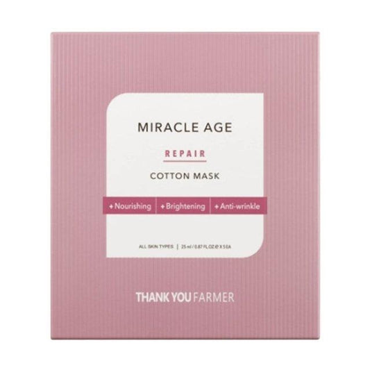 [DANKE, BAUER] Miracle Age Repair Baumwollmaske 25 ml x 5 Stück