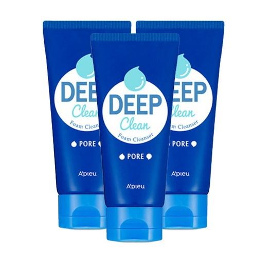 A'pieu Deep Clean Schaumreiniger – Poren 130 ml x 3 Stück