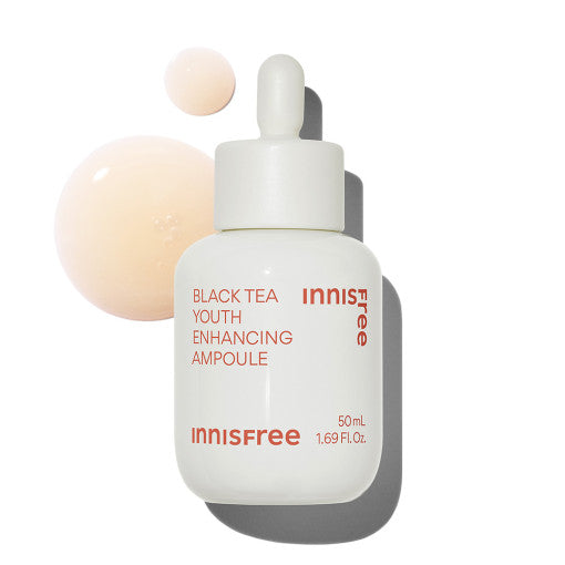 innisfree Schwarztee-Ampulle zur Stärkung der Jugendlichkeit, 50 ml (Schwarzer Tee + Adenosin)