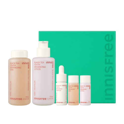 Innisfree Schwarztee-Hautpflegeset zur Stärkung der Jugendlichkeit