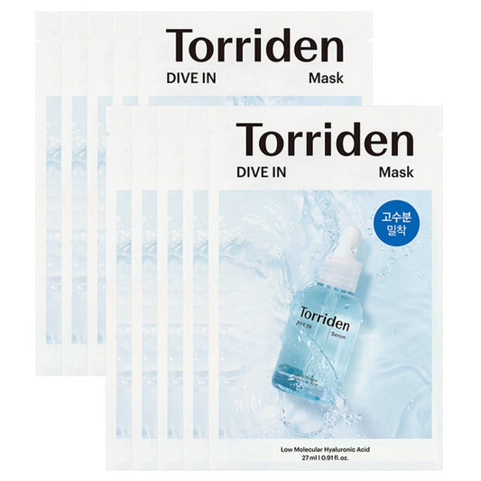 Torriden Dive-In Low Molecule Hyaluronic Acid Mask Sheet 10ea