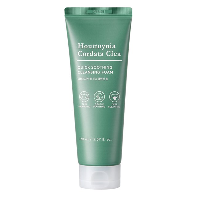 TONYMOLY Houttuynia Cordata Cica Schneller, beruhigender Reinigungsschaum, 150 ml
