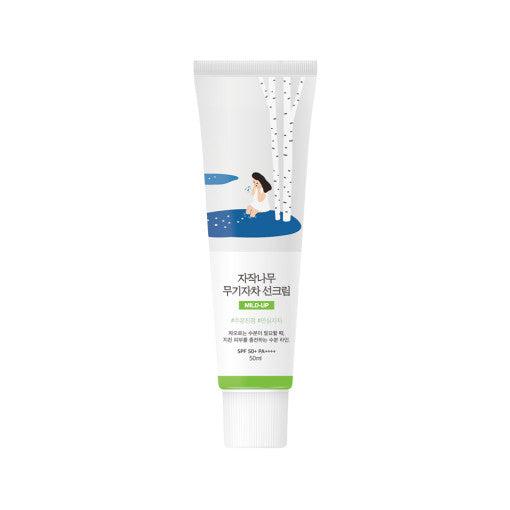 Хидратантна крема за сунчање са укусом безе, Round Lab, 50 мл (SPF 50+ PA++++)