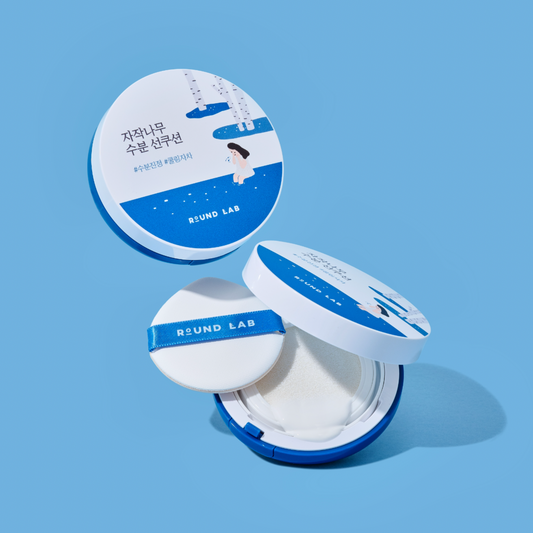 Хидратантна јастучић за сунчање Round Lab Birch 15 г (SPF 50+ PA++++)