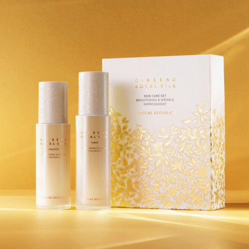 NATURE REPUBLIC Ginseng Gold Silk Toner &amp; Emulsion Set