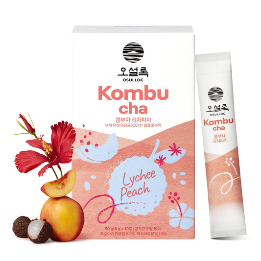 OSULLOC Kombucha Litschi Pfirsich (10 Sticks)