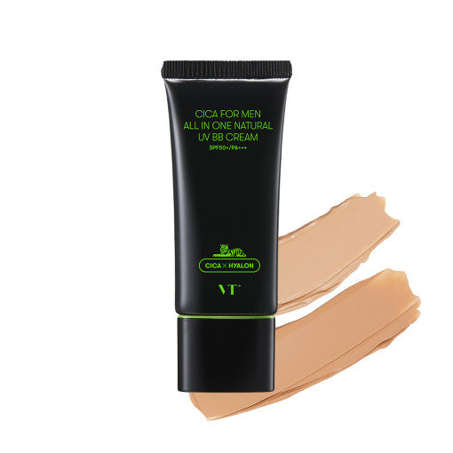 VT Cica für Männer, All-in-One-BB-Creme mit natürlichem UV-Schutz, 2 Farben, 30 g, LSF 50+/PA+++