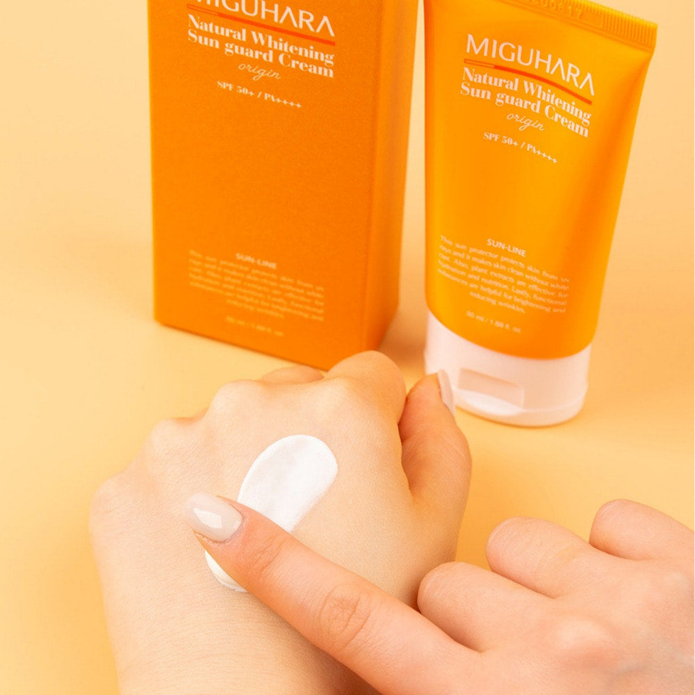 МИГУХАРА природна избељујућа крема за заштиту од сунца Origin SPF50+/PA++++ 50ml