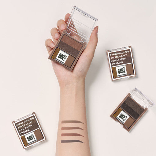 16BRAND 16 Brow Magazine Augenbrauen (3 Farben)