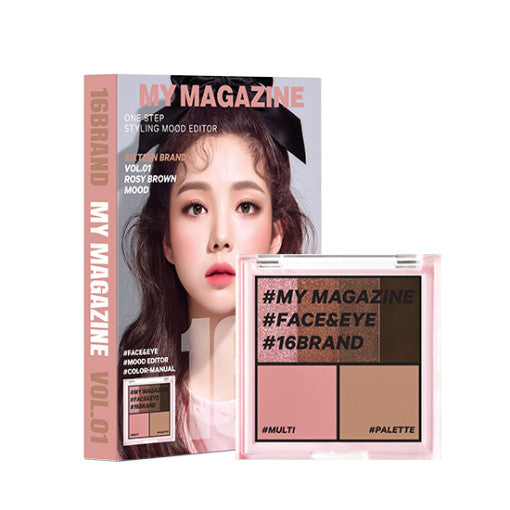 16BRAND My Magazine Shadow Palette 7,5 g (10 Farben)