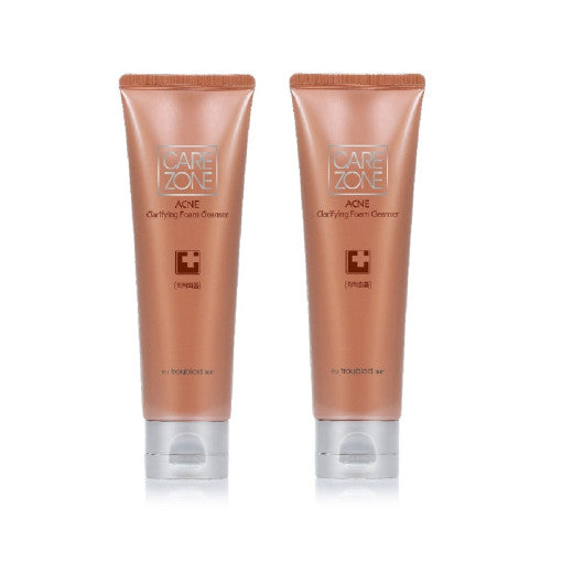 CAREZONE Akne Klärender Schaumreiniger Duo Set (130ml+130ml)
