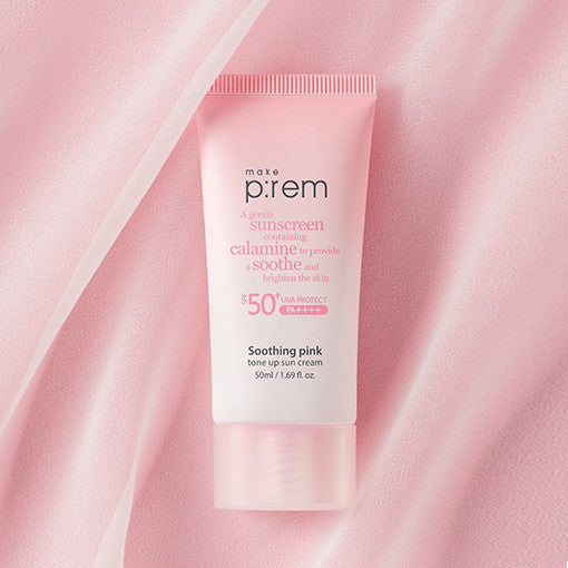 make p:rem умирујућа ружичаста крема за сунчање SPF 50+ PA++++ 50ml