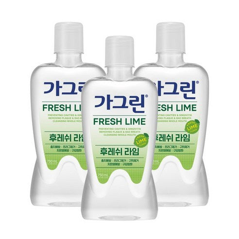 Gagreen FRESH LIME Mundwasser 750mlX3ea