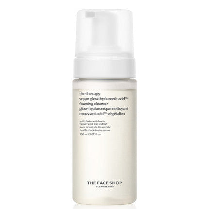 The Face Shop The Therapy Vegan Glow Hyaluronic Acid Foaming Cleanser 150ml