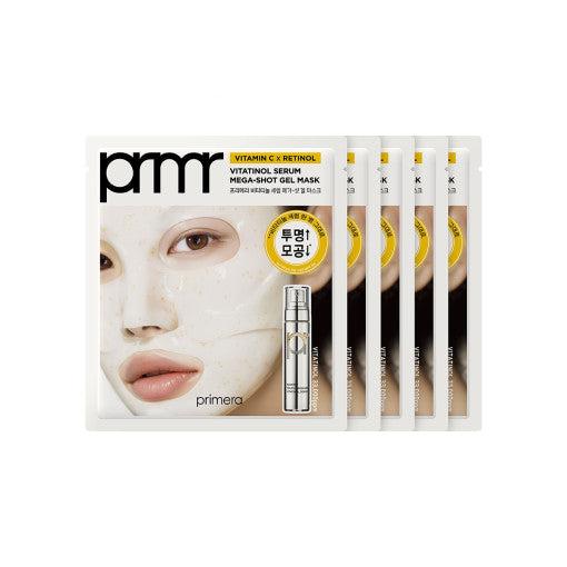 primera Vitatinol Serum Mega-Shot Gel-Maskenblatt 34 g x 5 Stück