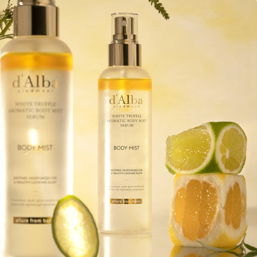 d'Alba Aromatisches Körperspray-Serum mit weißem Trüffel, 180 ml