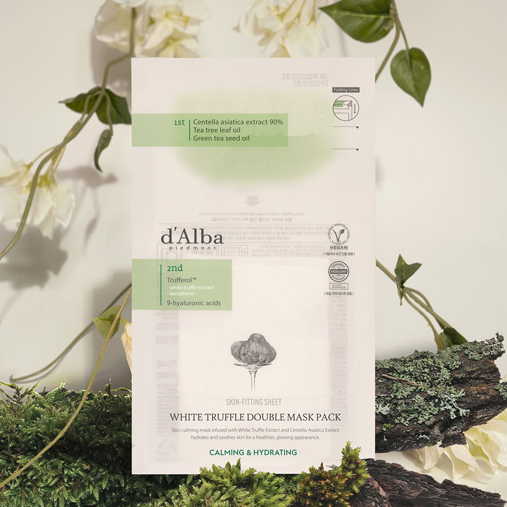 d'Alba Weiße Trüffel-Doppelmaskenpackung [Beruhigend/Feuchtigkeitsspendend] 34,5 g x 20 Stück