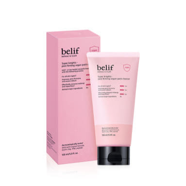 belif Super Knights Porenstraffendes veganes Reinigungsset, 150 ml